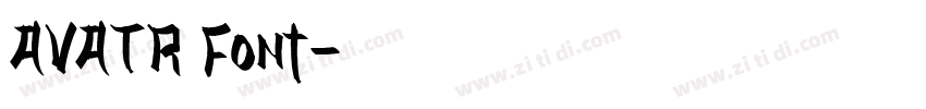 AVATR Font字体转换